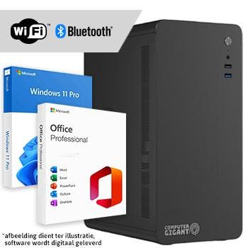 Computer compleet - WiFi + BT + Windows + Office 2024 (Word,, Computers en Software, Desktop Pc's, Nieuw