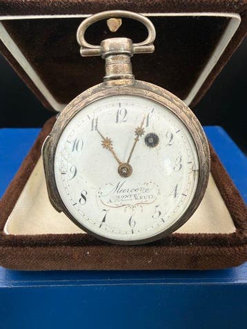 Marcere A Montreuil - Rare French Verge Fusee Pocket Watch -
