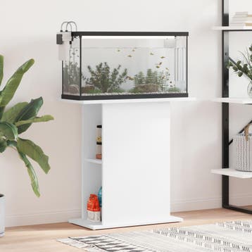 vidaXL Aquariumstandaard Wit 75x36x72,5 cm Bewerkt Hout, Verzenden, Nieuw