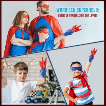 JUST23 Web Shooter Telescopic - Blauw - Gebaseerd op, Kinderen en Baby's, Ophalen of Verzenden, Zo goed als nieuw
