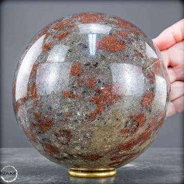 Natuurlijke Zeldzame Rode Aventurijn Sphere- 3661.79 g
