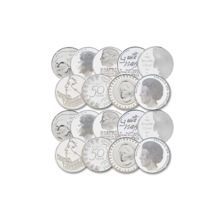 25 zilveren 50 gulden muntstukken, Postzegels en Munten, Edelmetalen en Baren, Verzenden