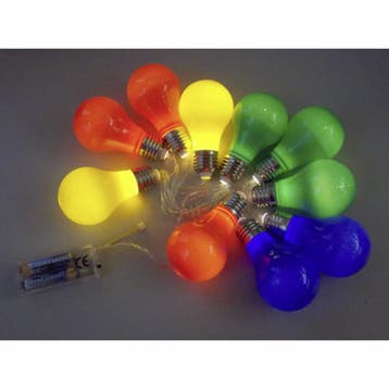Lifetime Feestverlichting - 10 gekleurde LED lampen - Pee..., Tuin en Terras, Buitenverlichting, Ophalen of Verzenden, Nieuw