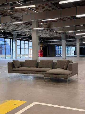 BB Italia Charles Hoekbank | Nieuwstaat + Garantie, 300 cm of meer, Ophalen of Verzenden, Zo goed als nieuw, Bank Hoekbank Bankstel Bankje Loungebank Banken Chaise Lounge 