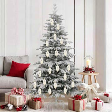 vidaXL Kerstdennenappeltje 40 st champagne 4 x 9 cm, Diversen, Kerst, Verzenden, Nieuw