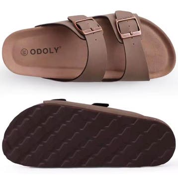 Nieuwe Open Sandalen - Kurk Slippers van PU leer - Odoly, Kleding | Dames, Schoenen, Verzenden, Nieuw, Sandalen of Muiltjes