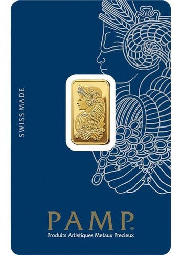 5 gram - Goud .999 - PAMP - Verzegeld en met certificaat