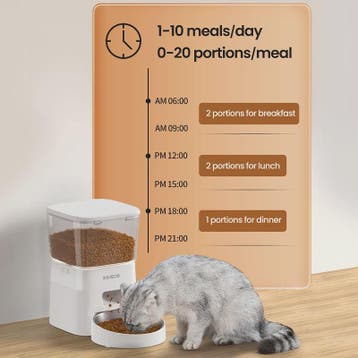 ROJECO Automatische Hond & Kat Voerbak met WIFI Bediening -, Verzenden, Nieuw