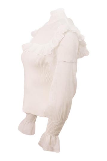 Chi Chi London Top in maat S Wit, Chi Chi London, Verzenden, Zo goed als nieuw, Wit