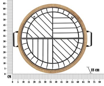 WANDPLANK CEBU CM 72,5X18X65, Huis en Inrichting, Woonaccessoires | Wandplanken en Boekenplanken, Ophalen of Verzenden, Nieuw