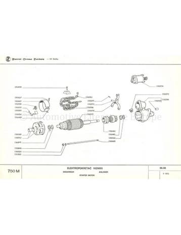1972 ZASTAVA 750M ONDERDELENCATALOGUS
