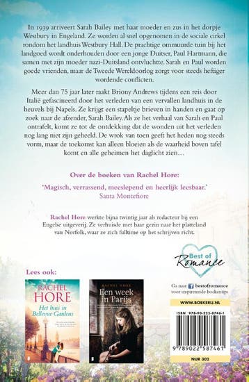 De laatste brief naar huis 9789022587461 Rachel Hore, Verzenden, Zo goed als nieuw, Rachel Hore