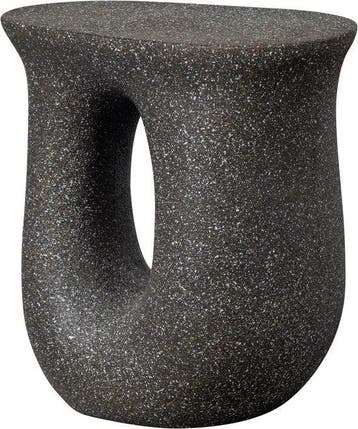 WOOOD Mason Bijzettafel Met Spikkels - Magnesium - Zwart, Verzenden, Nieuw