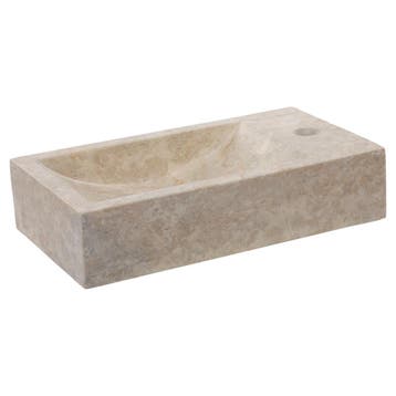 Fontein Differnz Hura L Marmer 40x22x9 Cm Crème, Ophalen of Verzenden, Nieuw, Overige typen