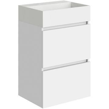 Xellanz Mini Onderkast Met 2 Laden - 45cm - Glans Wit En, Ophalen of Verzenden, Nieuw