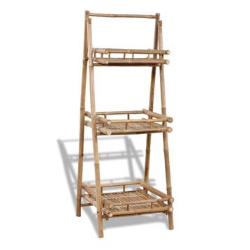Bamboe Rek 56x145cm | Inklapbaar | Laatste Stuk!, Overige materialen, Minder dan 60 cm, Ophalen of Verzenden, Zo goed als nieuw