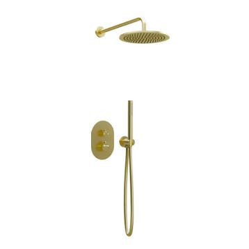 Thermostatische Inbouw regendouche met wandarm 25cm, Verzenden, Nieuw