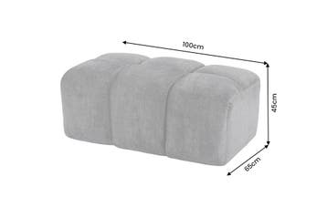 Kruk CLOUD 100cm vogue velvet grijs - 49023, Ophalen of Verzenden, Nieuw