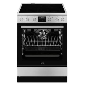 AEG CIB6733ACM Fornuis 60 cm Inductie Double Oven Zwart/RVS, Ophalen of Verzenden, Nieuw