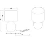 LED Tafellamp - Tafelverlichting - Trion Alev - E14 Fitting, Ophalen of Verzenden, Nieuw, Glas