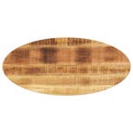 Tafelblad ovaal mangohout | Retourdeal 34% Korting, Huis en Inrichting, Tafelonderdelen, Minder dan 50 cm, 100 tot 150 cm, Rustiek