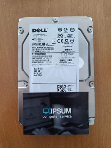 Dell 600GB 10k SAS schijf 0R752K, Ophalen of Verzenden, Refurbished, Dell