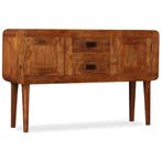 vidaXL Dressoir 120x30x75 cm massief hout met, Huis en Inrichting, Kasten | Dressoirs, 100 tot 150 cm, Verzenden, Nieuw, 25 tot 50 cm