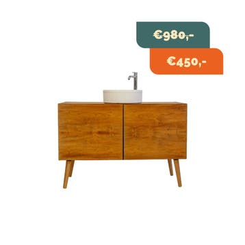 Badkamermeubel | Vintage | Palissander |  3955, Minder dan 50 cm, 75 cm of meer, Ophalen of Verzenden, Zo goed als nieuw
