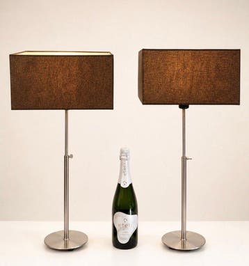 Besselink Licht - Tafellamp (2) - adjustable - Staal - Set, Antiek en Kunst