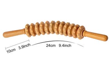 Houten Massage Roller Stick met 12 Wielen Trigger Point, Verzenden, Nieuw