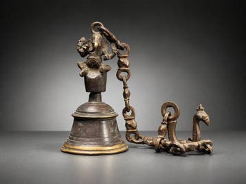 Altaarschel - Brons - 1850-1900 - Cloche Ganesha - 19e eeuw., Antiek en Kunst