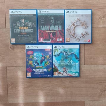 Sony - PS5 - Lot de 5 jeux PS5 - Alan Wake II Deluxe -, Nieuw