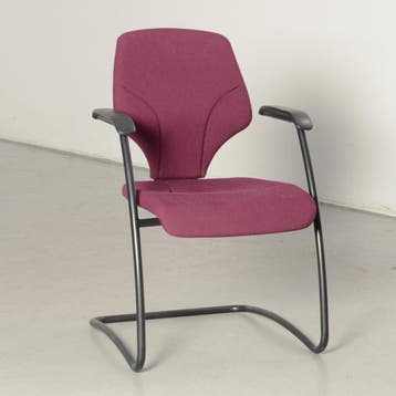Giroflex 64 vergaderstoel, paars, sledeframe,, Huis en Inrichting, Ophalen of Verzenden, Nieuw