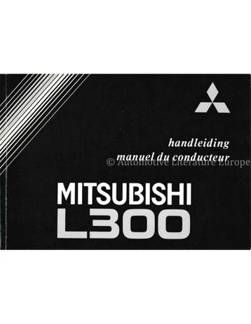 1992 MITSUBISHI L300 INSTRUCTIEBOEKJE NEDERLANDS | FRANS