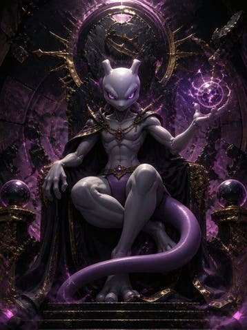 JZL - [XL] Mewtwo - Crownless God [Cursed Royalty, Nieuw