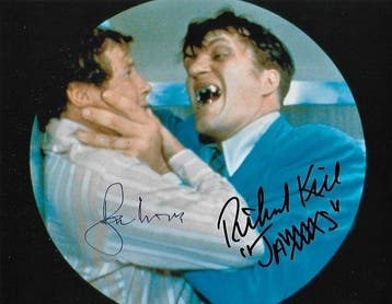 Roger Moore and Richard Kiel - Autographed Photo The Spy, Nieuw