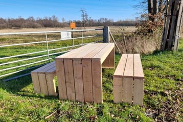 Rockwood® Tuinset Line Douglas - Modulair 2.00m, Ophalen of Verzenden, Nieuw, Rechthoekig, Hout