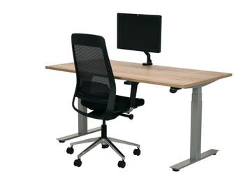 NPR Zit sta bureau YOUP grijs-eiken 120x80, Ophalen of Verzenden, Nieuw in verpakking