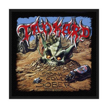 Tankard - Stone Cold Sober - Patch officiële merchandise, Ophalen of Verzenden, Nieuw, Kleding