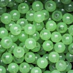 15 stuks  glaskralen opaal jade green 8mm (Opaal glaskralen), Ophalen of Verzenden, Nieuw, Kraal