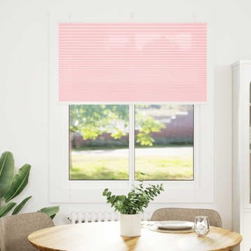 vidaXL Plissé rolgordijn 105x150cm stofbreedte 104,4cm, Huis en Inrichting, Verzenden, Nieuw, Roze