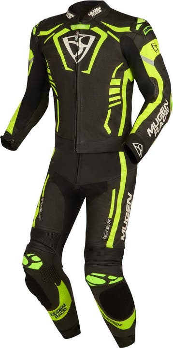MUGENRACE Predator Zwart Wit Neon Geel Geperforeerd 2-Delig, Nieuw met kaartje, MUGENRACE, Heren, Combipak