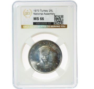 Turkije. 25 Lira 1970, 50th Anniversary of the National