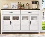 Buffetkast 140 cm – Dressoir met 4 Deuren en 2 Lades, Verzenden, Nieuw
