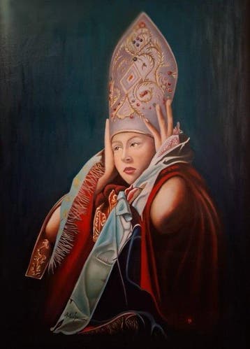 Antonio Sciacca (1957) - Papessa, Antiek en Kunst