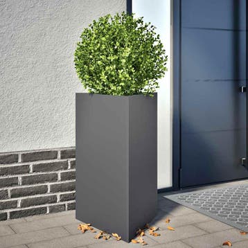 vidaXL Plantenbak driehoek 50x43x75 cm staal, Verzenden, Minder dan 60 cm, Nieuw, Metaal
