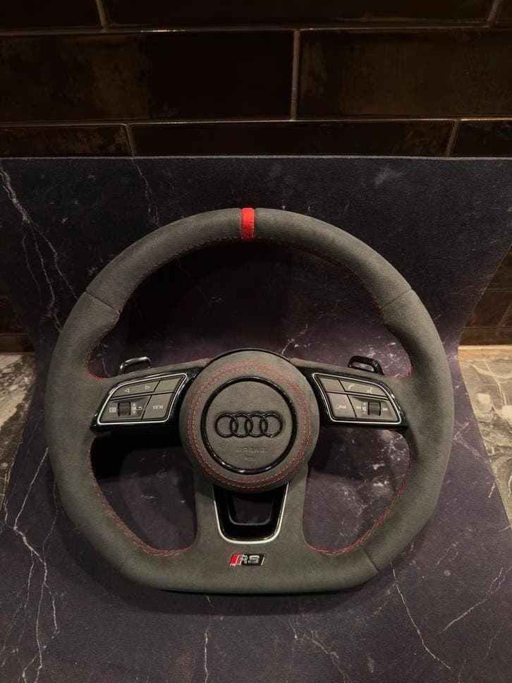 Audi A3/A4/A5/A6/A7/A8 FULL ALCANTARA Stuur 12H Markering, Auto-onderdelen, Besturing, Nieuw, 3 maanden garantie, Audi, Ophalen of Verzenden