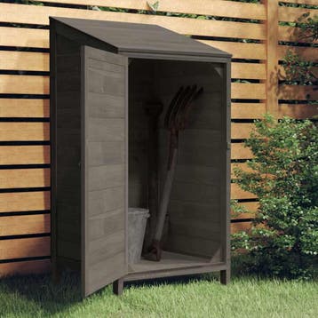 vidaXL Tuinschuur 55x52x112 cm massief vurenhout, Tuin en Terras, Tuinhuizen, Verzenden, Nieuw