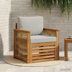 vidaXL Buiten Midden Sofa Naturel, Verzenden, Nieuw