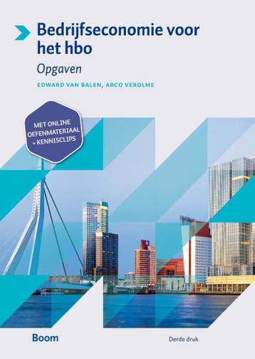 9789024406333 Bedrijfseconomie voor het hbo Opgaven, Boeken, Schoolboeken, Verzenden, Zo goed als nieuw, Edward van Balen